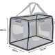 lionto Foldable Dog Transport Box for Travel and Car, 60 x 42 x 44 cm, Sturdy Transport Box, Carry Handles and Blanket for Cats, Dogs up to 12 kg, Robust Fabric Dog Box, Black lionto Foldable Dog Transport Box for Travel and Car, 60 x 42 x 44 cm, Sturdy Transport Box, Carry Handles and Blanket for Cats, Dogs up to 12 kg, Robust Fabric Dog Box, Black