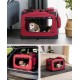 lionto Foldable Dog Transport Box for Travel and Car, 60 x 42 x 44 cm, Sturdy Transport Box, Carry Handles and Blanket for Cats, Dogs up to 12 kg, Robust Fabric Dog Box, Black lionto Foldable Dog Transport Box for Travel and Car, 60 x 42 x 44 cm, Sturdy Transport Box, Carry Handles and Blanket for Cats, Dogs up to 12 kg, Robust Fabric Dog Box, Black