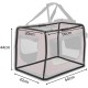 lionto Foldable Dog Transport Box for Travel and Car, 60 x 42 x 44 cm, Sturdy Transport Box, Carry Handles and Blanket for Cats, Dogs up to 12 kg, Robust Fabric Dog Box, Black lionto Foldable Dog Transport Box for Travel and Car, 60 x 42 x 44 cm, Sturdy Transport Box, Carry Handles and Blanket for Cats, Dogs up to 12 kg, Robust Fabric Dog Box, Black