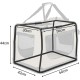 lionto Foldable Dog Transport Box for Travel and Car, 60 x 42 x 44 cm, Sturdy Transport Box, Carry Handles and Blanket for Cats, Dogs up to 12 kg, Robust Fabric Dog Box, Black lionto Foldable Dog Transport Box for Travel and Car, 60 x 42 x 44 cm, Sturdy Transport Box, Carry Handles and Blanket for Cats, Dogs up to 12 kg, Robust Fabric Dog Box, Black