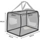 lionto Foldable Dog Transport Box for Travel and Car, 60 x 42 x 44 cm, Sturdy Transport Box, Carry Handles and Blanket for Cats, Dogs up to 12 kg, Robust Fabric Dog Box, Black lionto Foldable Dog Transport Box for Travel and Car, 60 x 42 x 44 cm, Sturdy Transport Box, Carry Handles and Blanket for Cats, Dogs up to 12 kg, Robust Fabric Dog Box, Black