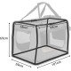 lionto Foldable Dog Transport Box for Travel and Car, 60 x 42 x 44 cm, Sturdy Transport Box, Carry Handles and Blanket for Cats, Dogs up to 12 kg, Robust Fabric Dog Box, Black lionto Foldable Dog Transport Box for Travel and Car, 60 x 42 x 44 cm, Sturdy Transport Box, Carry Handles and Blanket for Cats, Dogs up to 12 kg, Robust Fabric Dog Box, Black