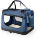 lionto Foldable Dog Transport Box for Travel and Car, 60 x 42 x 44 cm, Sturdy Transport Box, Carry Handles and Blanket for Cats, Dogs up to 12 kg, Robust Fabric Dog Box, Black lionto Foldable Dog Transport Box for Travel and Car, 60 x 42 x 44 cm, Sturdy Transport Box, Carry Handles and Blanket for Cats, Dogs up to 12 kg, Robust Fabric Dog Box, Black
