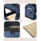 lionto Foldable Dog Transport Box for Travel and Car, 60 x 42 x 44 cm, Sturdy Transport Box, Carry Handles and Blanket for Cats, Dogs up to 12 kg, Robust Fabric Dog Box, Black lionto Foldable Dog Transport Box for Travel and Car, 60 x 42 x 44 cm, Sturdy Transport Box, Carry Handles and Blanket for Cats, Dogs up to 12 kg, Robust Fabric Dog Box, Black