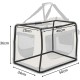 lionto Foldable Dog Transport Box for Travel and Car, 60 x 42 x 44 cm, Sturdy Transport Box, Carry Handles and Blanket for Cats, Dogs up to 12 kg, Robust Fabric Dog Box, Black lionto Foldable Dog Transport Box for Travel and Car, 60 x 42 x 44 cm, Sturdy Transport Box, Carry Handles and Blanket for Cats, Dogs up to 12 kg, Robust Fabric Dog Box, Black