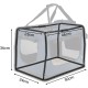 lionto Foldable Dog Transport Box for Travel and Car, 60 x 42 x 44 cm, Sturdy Transport Box, Carry Handles and Blanket for Cats, Dogs up to 12 kg, Robust Fabric Dog Box, Black lionto Foldable Dog Transport Box for Travel and Car, 60 x 42 x 44 cm, Sturdy Transport Box, Carry Handles and Blanket for Cats, Dogs up to 12 kg, Robust Fabric Dog Box, Black