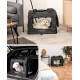 lionto Foldable Dog Transport Box for Travel and Car, 60 x 42 x 44 cm, Sturdy Transport Box, Carry Handles and Blanket for Cats, Dogs up to 12 kg, Robust Fabric Dog Box, Black lionto Foldable Dog Transport Box for Travel and Car, 60 x 42 x 44 cm, Sturdy Transport Box, Carry Handles and Blanket for Cats, Dogs up to 12 kg, Robust Fabric Dog Box, Black