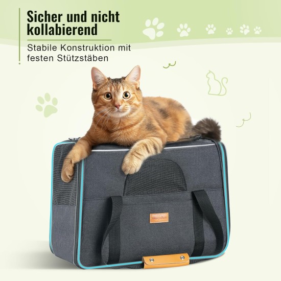 morpilot Foldable Pet Dog and Cat Carrier Bag, Oxford Fabric Transport Bag with Collapsible Bowl morpilot Foldable Pet Dog and Cat Carrier Bag, Oxford Fabric Transport Bag with Collapsible Bowl