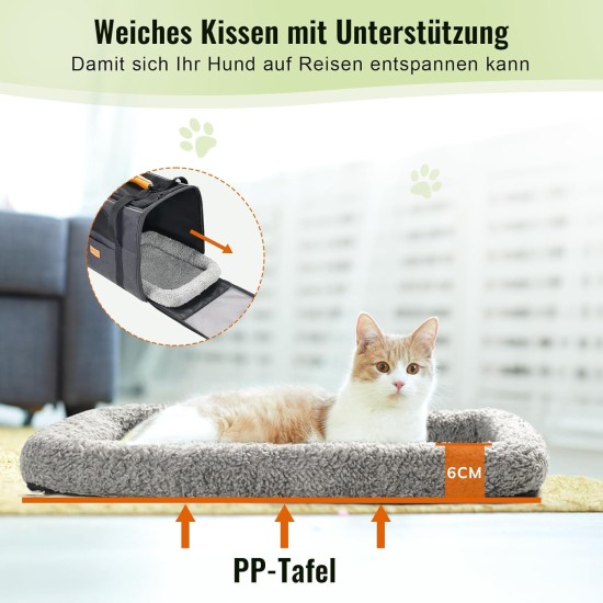 morpilot Foldable Pet Dog and Cat Carrier Bag, Oxford Fabric Transport Bag with Collapsible Bowl morpilot Foldable Pet Dog and Cat Carrier Bag, Oxford Fabric Transport Bag with Collapsible Bowl