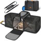 morpilot Foldable Pet Dog and Cat Carrier Bag, Oxford Fabric Transport Bag with Collapsible Bowl morpilot Foldable Pet Dog and Cat Carrier Bag, Oxford Fabric Transport Bag with Collapsible Bowl