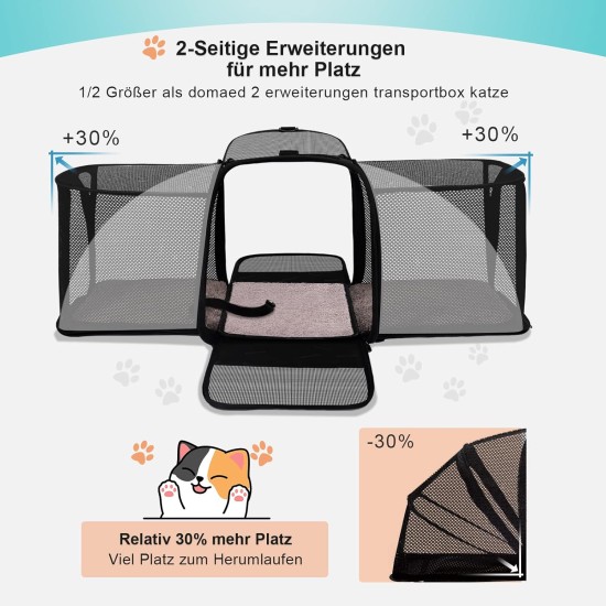 morpilot Foldable Pet Dog and Cat Carrier Bag, Oxford Fabric Transport Bag with Collapsible Bowl morpilot Foldable Pet Dog and Cat Carrier Bag, Oxford Fabric Transport Bag with Collapsible Bowl