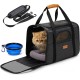 morpilot Foldable Pet Dog and Cat Carrier Bag, Oxford Fabric Transport Bag with Collapsible Bowl morpilot Foldable Pet Dog and Cat Carrier Bag, Oxford Fabric Transport Bag with Collapsible Bowl