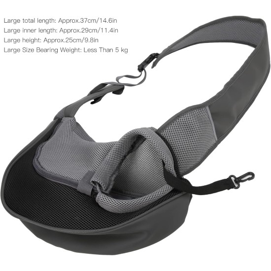 plplaaoo Dog Carrier Bag, Adjustable Dog Holder, Pet Dog Sling Carry Bag, Travel-Safe Sling Bag Carrier, Hands-Free Shoulder Bag for Small Dogs and Cats (L) plplaaoo Dog Carrier Bag, Adjustable Dog Holder, Pet Dog Sling Carry Bag, Travel-Safe Sling Bag Carrier, Hands-Free Shoulder Bag for Small Dogs and Cats (L)