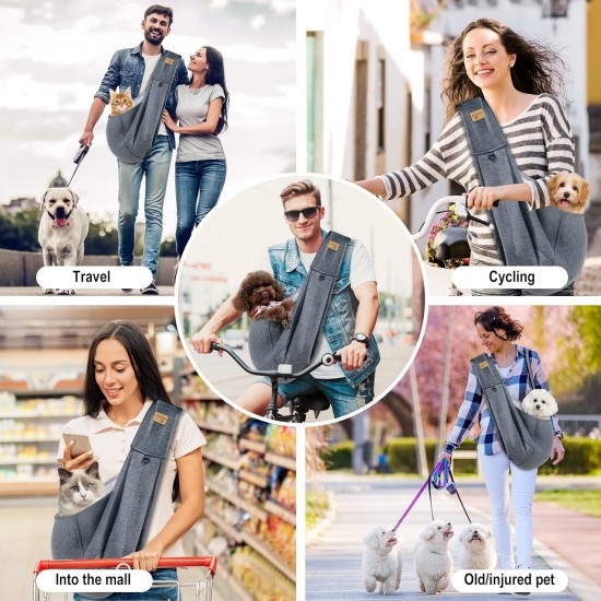 vrbabies Dog Carrier Bag, Dog Bag for Small Dogs and Other Pets, 5 kg, Dog Sling Dog Adjustable Perfect (Black, Buckle Adjustment) vrbabies Dog Carrier Bag, Dog Bag for Small Dogs and Other Pets, 5 kg, Dog Sling Dog Adjustable Perfect (Black, Buckle Adjustment)
