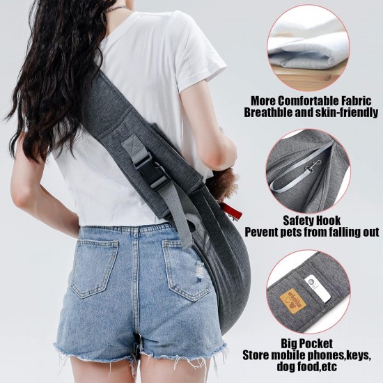 vrbabies Dog Carrier Bag, Dog Bag for Small Dogs and Other Pets, 5 kg, Dog Sling Dog Adjustable Perfect (Black, Buckle Adjustment) vrbabies Dog Carrier Bag, Dog Bag for Small Dogs and Other Pets, 5 kg, Dog Sling Dog Adjustable Perfect (Black, Buckle Adjustment)