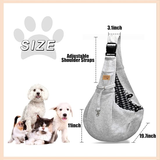 vrbabies Dog Carrier Bag, Dog Bag for Small Dogs and Other Pets, 5 kg, Dog Sling Dog Adjustable, Perfect for Walking, Outdoor Activities, Excursions (Dark Grey Mesh) vrbabies Dog Carrier Bag, Dog Bag for Small Dogs and Other Pets, 5 kg, Dog Sling Dog Adjustable, Perfect for Walking, Outdoor Activities, Excursions (Dark Grey Mesh)