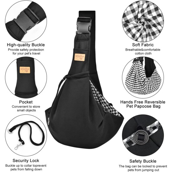 vrbabies Dog Carrier Bag, Dog Bag for Small Dogs and Other Pets, 5 kg, Dog Sling Dog Adjustable, Perfect for Walking, Outdoor Activities, Excursions (Dark Grey Mesh) vrbabies Dog Carrier Bag, Dog Bag for Small Dogs and Other Pets, 5 kg, Dog Sling Dog Adjustable, Perfect for Walking, Outdoor Activities, Excursions (Dark Grey Mesh)