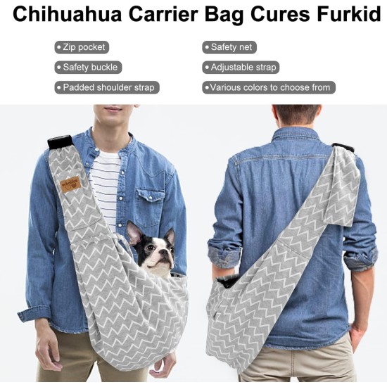 vrbabies Dog Carrier Bag, Dog Bag for Small Dogs and Other Pets, 5 kg, Dog Sling Dog Adjustable, Perfect for Walking, Outdoor Activities, Excursions (Dark Grey Mesh) vrbabies Dog Carrier Bag, Dog Bag for Small Dogs and Other Pets, 5 kg, Dog Sling Dog Adjustable, Perfect for Walking, Outdoor Activities, Excursions (Dark Grey Mesh)