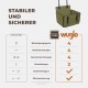 Extra Stable Dog Car Seat – Reinforced Car Seat for Small and Medium Dogs with 4 Attachment Straps – High Quality and Waterproof Dog Car Seat for the Back Seat in the Car (M-Size, Grey) Extra Stable Dog Car Seat – Reinforced Car Seat for Small and Medium Dogs with 4 Attachment Straps – High Quality and Waterproof Dog Car Seat for the Back Seat in the Car (M-Size, Grey)