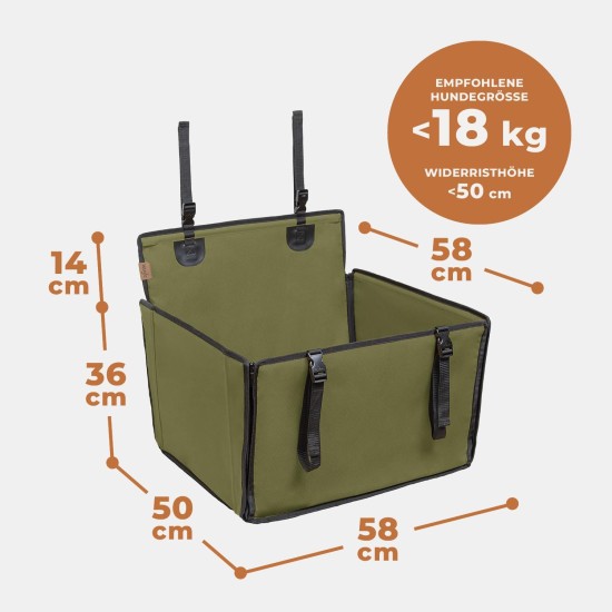 Extra Stable Dog Car Seat – Reinforced Car Seat for Small and Medium Dogs with 4 Attachment Straps – High Quality and Waterproof Dog Car Seat for the Back Seat in the Car (M-Size, Grey) Extra Stable Dog Car Seat – Reinforced Car Seat for Small and Medium Dogs with 4 Attachment Straps – High Quality and Waterproof Dog Car Seat for the Back Seat in the Car (M-Size, Grey)
