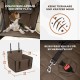 Extra Stable Dog Car Seat – Reinforced Car Seat for Small and Medium Dogs with 4 Attachment Straps – High Quality and Waterproof Dog Car Seat for the Back Seat in the Car (M-Size, Grey) Extra Stable Dog Car Seat – Reinforced Car Seat for Small and Medium Dogs with 4 Attachment Straps – High Quality and Waterproof Dog Car Seat for the Back Seat in the Car (M-Size, Grey)