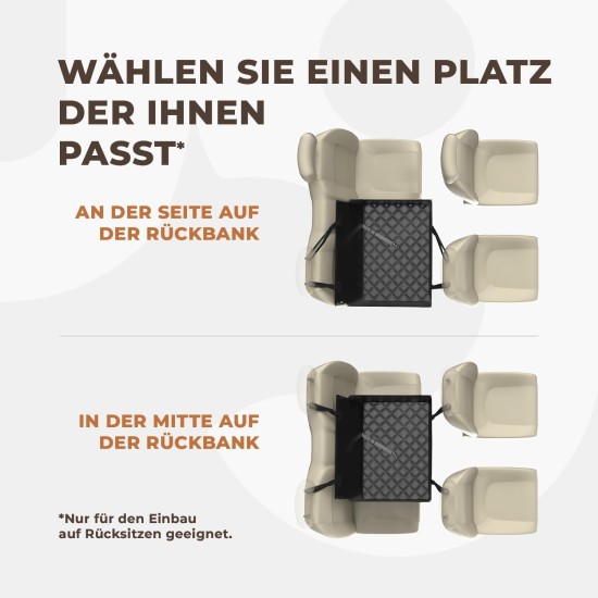Extra Stable Dog Car Seat – Reinforced Car Seat for Small and Medium Dogs with 4 Attachment Straps – High Quality and Waterproof Dog Car Seat for the Back Seat in the Car (M-Size, Grey) Extra Stable Dog Car Seat – Reinforced Car Seat for Small and Medium Dogs with 4 Attachment Straps – High Quality and Waterproof Dog Car Seat for the Back Seat in the Car (M-Size, Grey)