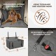 Extra Stable Dog Car Seat – Reinforced Car Seat for Small and Medium Dogs with 4 Attachment Straps – High Quality and Waterproof Dog Car Seat for the Back Seat in the Car (M-Size, Grey) Extra Stable Dog Car Seat – Reinforced Car Seat for Small and Medium Dogs with 4 Attachment Straps – High Quality and Waterproof Dog Car Seat for the Back Seat in the Car (M-Size, Grey)