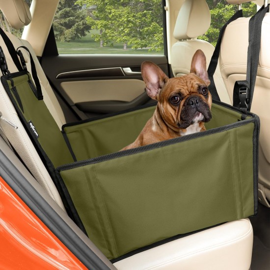 Extra Stable Dog Car Seat – Reinforced Car Seat for Small and Medium Dogs with 4 Attachment Straps – High Quality and Waterproof Dog Car Seat for the Back Seat in the Car (M-Size, Grey) Extra Stable Dog Car Seat – Reinforced Car Seat for Small and Medium Dogs with 4 Attachment Straps – High Quality and Waterproof Dog Car Seat for the Back Seat in the Car (M-Size, Grey)
