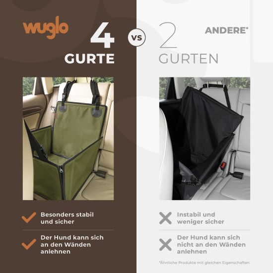 Extra Stable Dog Car Seat – Reinforced Car Seat for Small and Medium Dogs with 4 Attachment Straps – High Quality and Waterproof Dog Car Seat for the Back Seat in the Car (M-Size, Grey) Extra Stable Dog Car Seat – Reinforced Car Seat for Small and Medium Dogs with 4 Attachment Straps – High Quality and Waterproof Dog Car Seat for the Back Seat in the Car (M-Size, Grey)