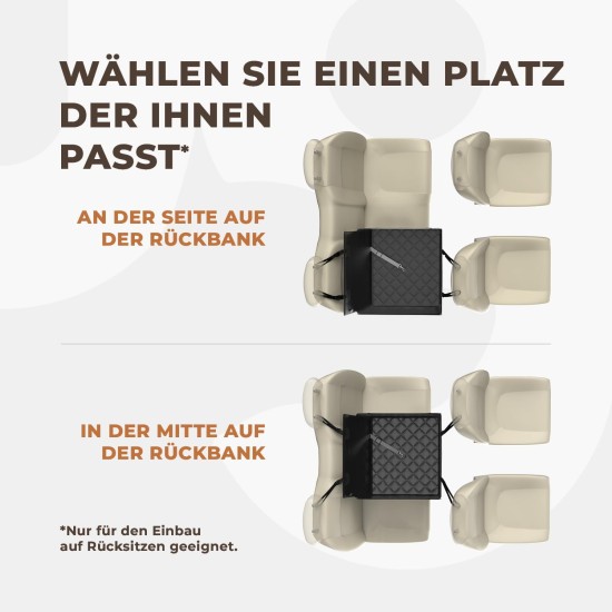 Extra Stable Dog Car Seat – Reinforced Car Seat for Small and Medium Dogs with 4 Attachment Straps – High Quality and Waterproof Dog Car Seat for the Back Seat in the Car (M-Size, Grey) Extra Stable Dog Car Seat – Reinforced Car Seat for Small and Medium Dogs with 4 Attachment Straps – High Quality and Waterproof Dog Car Seat for the Back Seat in the Car (M-Size, Grey)