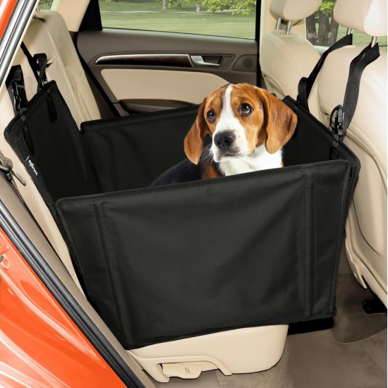 Extra Stable Dog Car Seat – Reinforced Car Seat for Small and Medium Dogs with 4 Attachment Straps – High Quality and Waterproof Dog Car Seat for the Back Seat in the Car (M-Size, Grey) Extra Stable Dog Car Seat – Reinforced Car Seat for Small and Medium Dogs with 4 Attachment Straps – High Quality and Waterproof Dog Car Seat for the Back Seat in the Car (M-Size, Grey)