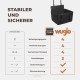 Extra Stable Dog Car Seat – Reinforced Car Seat for Small and Medium Dogs with 4 Attachment Straps – High Quality and Waterproof Dog Car Seat for the Back Seat in the Car (M-Size, Grey) Extra Stable Dog Car Seat – Reinforced Car Seat for Small and Medium Dogs with 4 Attachment Straps – High Quality and Waterproof Dog Car Seat for the Back Seat in the Car (M-Size, Grey)