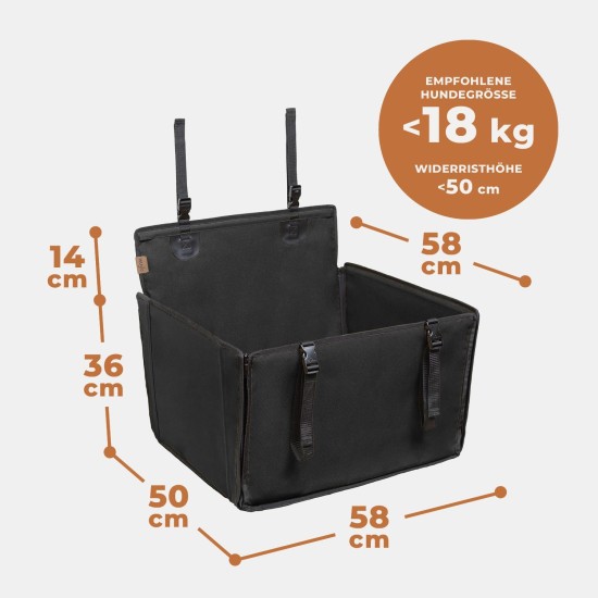 Extra Stable Dog Car Seat – Reinforced Car Seat for Small and Medium Dogs with 4 Attachment Straps – High Quality and Waterproof Dog Car Seat for the Back Seat in the Car (M-Size, Grey) Extra Stable Dog Car Seat – Reinforced Car Seat for Small and Medium Dogs with 4 Attachment Straps – High Quality and Waterproof Dog Car Seat for the Back Seat in the Car (M-Size, Grey)