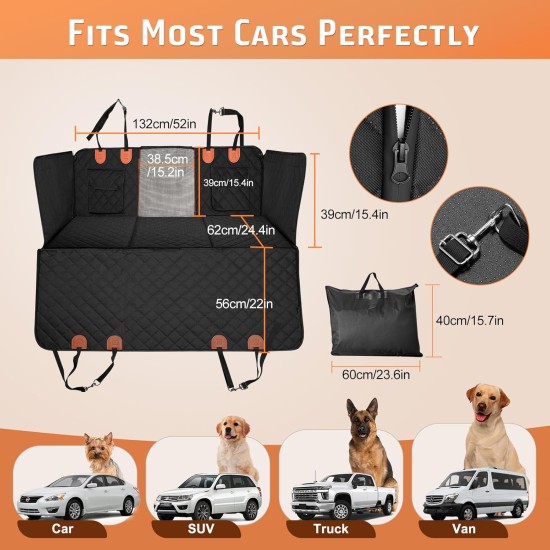 Gimars Dog Blanket Car Rear Seat, 157 x 137 cm, Large Thickened Scratch-Resistant Waterproof Dog Car Seat Back Seat, Universal Dog Blanket Car with Removable Front Cover and Viewing Window for Car Gimars Dog Blanket Car Rear Seat, 157 x 137 cm, Large Thickened Scratch-Resistant Waterproof Dog Car Seat Back Seat, Universal Dog Blanket Car with Removable Front Cover and Viewing Window for Car