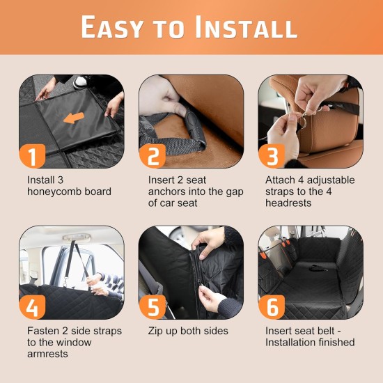 Gimars Dog Blanket Car Rear Seat, 157 x 137 cm, Large Thickened Scratch-Resistant Waterproof Dog Car Seat Back Seat, Universal Dog Blanket Car with Removable Front Cover and Viewing Window for Car Gimars Dog Blanket Car Rear Seat, 157 x 137 cm, Large Thickened Scratch-Resistant Waterproof Dog Car Seat Back Seat, Universal Dog Blanket Car with Removable Front Cover and Viewing Window for Car