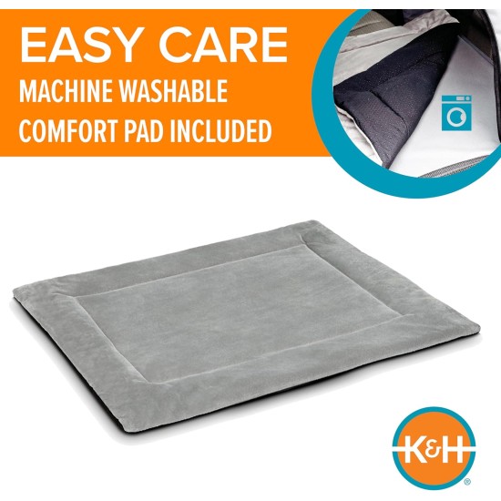 K&H Pet Products Travel Safety Pet Carrier Small Gray 17" x 16" x 15" K&H Pet Products Travel Safety Pet Carrier Small Gray 17" x 16" x 15"