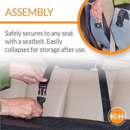 K&H Pet Products Travel Safety Pet Carrier Small Gray 17" x 16" x 15" K&H Pet Products Travel Safety Pet Carrier Small Gray 17" x 16" x 15"