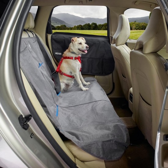 Kurgo Car Door Dog Cover, Car Door Protector for Pets, Waterproof Protection, Adjustable, Easy to Clean, Quick Installation, Travel Accessories for Pets, Sand, Grey or Black Kurgo Car Door Dog Cover, Car Door Protector for Pets, Waterproof Protection, Adjustable, Easy to Clean, Quick Installation, Travel Accessories for Pets, Sand, Grey or Black
