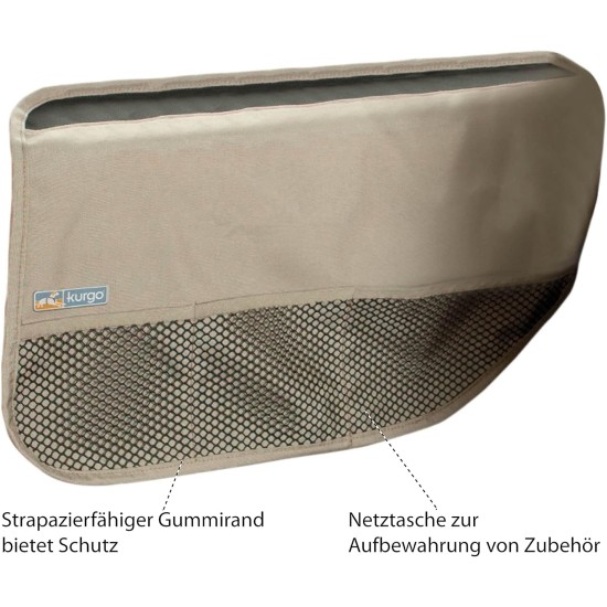Kurgo Car Door Dog Cover, Car Door Protector for Pets, Waterproof Protection, Adjustable, Easy to Clean, Quick Installation, Travel Accessories for Pets, Sand, Grey or Black Kurgo Car Door Dog Cover, Car Door Protector for Pets, Waterproof Protection, Adjustable, Easy to Clean, Quick Installation, Travel Accessories for Pets, Sand, Grey or Black
