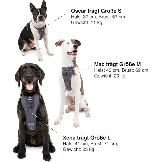 Kurgo Enhanced Tru-Fit Dog Harness, Crash Tested, Car Seat Tether, for Dogs Weighing 34 to 47 kg, Size XL, Black Kurgo Enhanced Tru-Fit Dog Harness, Crash Tested, Car Seat Tether, for Dogs Weighing 34 to 47 kg, Size XL, Black