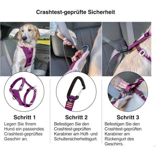 Kurgo Enhanced Tru-Fit Dog Harness, Crash Tested, Car Seat Tether, for Dogs Weighing 34 to 47 kg, Size XL, Black Kurgo Enhanced Tru-Fit Dog Harness, Crash Tested, Car Seat Tether, for Dogs Weighing 34 to 47 kg, Size XL, Black