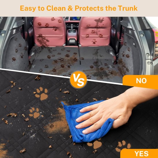 Toozey SUV Cargo Liner for Dogs, XL, Waterproof Dog Boot Seat Cover for Rear Boot Pet Cargo Cover Liner for SUV/Van/Truck, Black Toozey SUV Cargo Liner for Dogs, XL, Waterproof Dog Boot Seat Cover for Rear Boot Pet Cargo Cover Liner for SUV/Van/Truck, Black