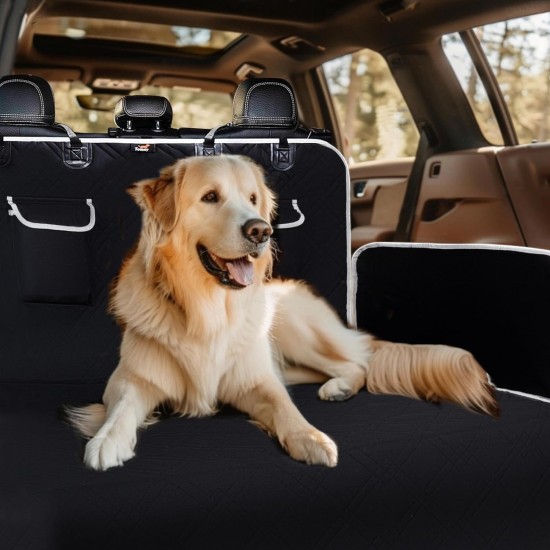 Toozey SUV Cargo Liner for Dogs, XL, Waterproof Dog Boot Seat Cover for Rear Boot Pet Cargo Cover Liner for SUV/Van/Truck, Black Toozey SUV Cargo Liner for Dogs, XL, Waterproof Dog Boot Seat Cover for Rear Boot Pet Cargo Cover Liner for SUV/Van/Truck, Black