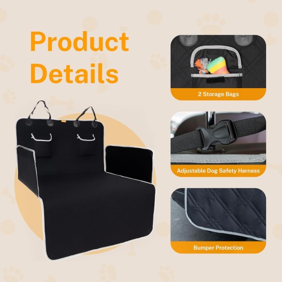 Toozey SUV Cargo Liner for Dogs, XL, Waterproof Dog Boot Seat Cover for Rear Boot Pet Cargo Cover Liner for SUV/Van/Truck, Black Toozey SUV Cargo Liner for Dogs, XL, Waterproof Dog Boot Seat Cover for Rear Boot Pet Cargo Cover Liner for SUV/Van/Truck, Black