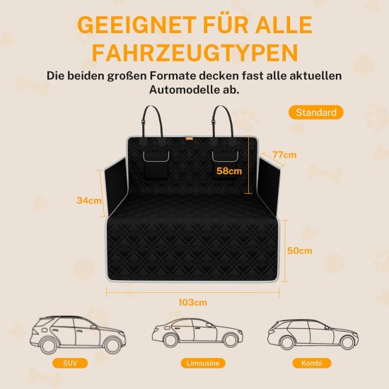 Toozey SUV Cargo Liner for Dogs, XL, Waterproof Dog Boot Seat Cover for Rear Boot Pet Cargo Cover Liner for SUV/Van/Truck, Black Toozey SUV Cargo Liner for Dogs, XL, Waterproof Dog Boot Seat Cover for Rear Boot Pet Cargo Cover Liner for SUV/Van/Truck, Black