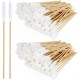 50 cotton buds, from dog ears, ear cleaner, long sticks, sticks for newborns, White 50 cotton buds, from dog ears, ear cleaner, long sticks, sticks for newborns, White