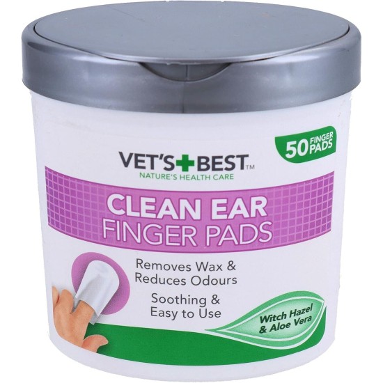 AB Tools 50 Pcs Dog Pet Finger Pads Remove Wax Hygiene AB Tools 50 Pcs Dog Pet Finger Pads Remove Wax Hygiene
