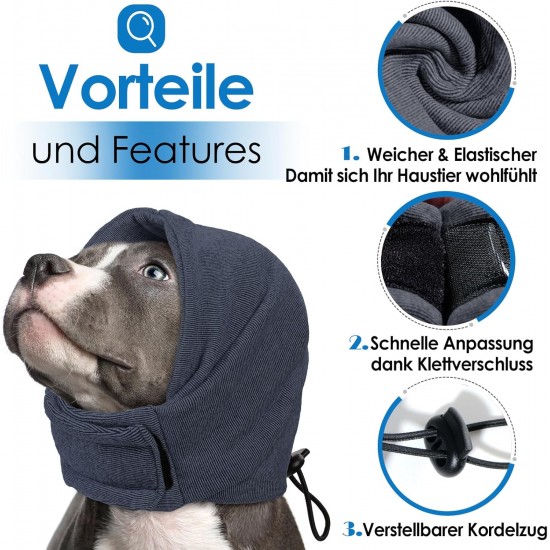 AOFITEE Ear Protection for Dogs, Noise Protection, Small Dogs, Earmuffs, Pet Snood Ear Protection, Dog Hearing Protection, New Year's Eve Dog Cover, Hearing Protection, Dog Thunderstorm AOFITEE Ear Protection for Dogs, Noise Protection, Small Dogs, Earmuffs, Pet Snood Ear Protection, Dog Hearing Protection, New Year's Eve Dog Cover, Hearing Protection, Dog Thunderstorm