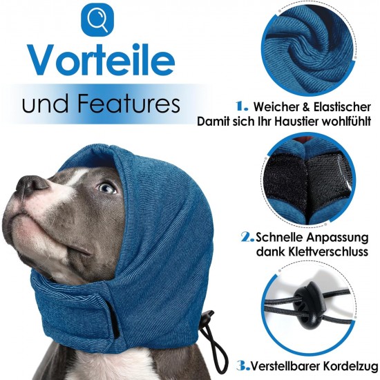 AOFITEE Ear Protection for Dogs, Noise Protection, Small Dogs, Earmuffs, Pet Snood Ear Protection, Dog Hearing Protection, New Year's Eve Dog Cover, Hearing Protection, Dog Thunderstorm AOFITEE Ear Protection for Dogs, Noise Protection, Small Dogs, Earmuffs, Pet Snood Ear Protection, Dog Hearing Protection, New Year's Eve Dog Cover, Hearing Protection, Dog Thunderstorm
