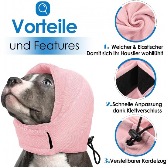 AOFITEE Ear Protection for Dogs, Noise Protection, Small Dogs, Earmuffs, Pet Snood Ear Protection, Dog Hearing Protection, New Year's Eve Dog Cover, Hearing Protection, Dog Thunderstorm AOFITEE Ear Protection for Dogs, Noise Protection, Small Dogs, Earmuffs, Pet Snood Ear Protection, Dog Hearing Protection, New Year's Eve Dog Cover, Hearing Protection, Dog Thunderstorm